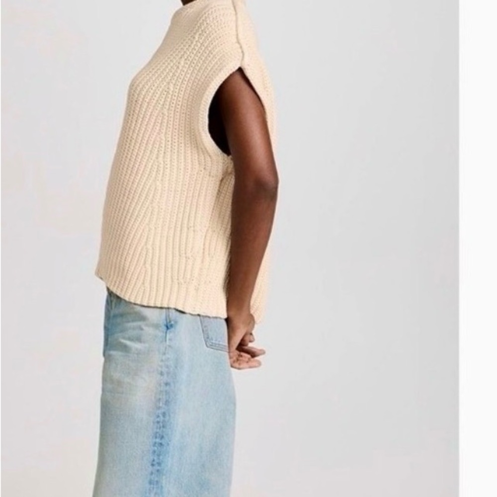 rag & bone Shane sweater vest Dove NWOT Size S - Picture 5 of 6
